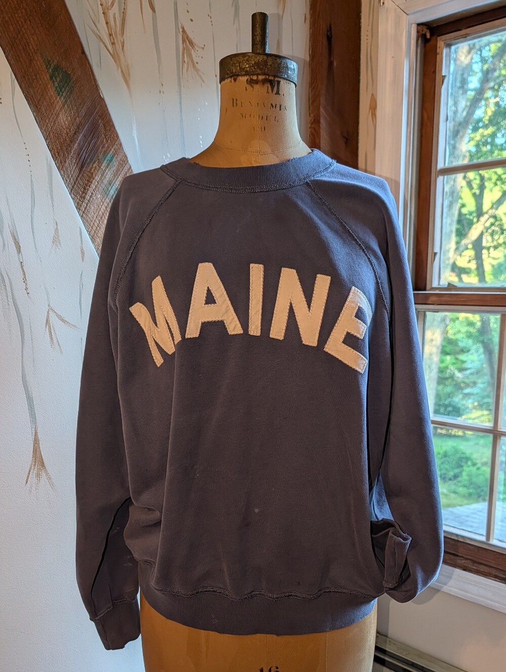 Abercrombie & Fitch Raglan Sunday Crew Sweatshirt